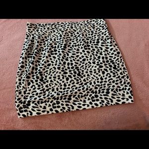 Printed mini skirt